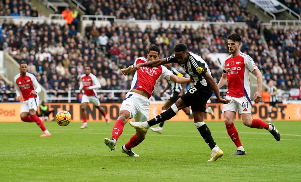 Joe Willock came close to doubling Newcastle’s lead (Owne Humphreys/PA)