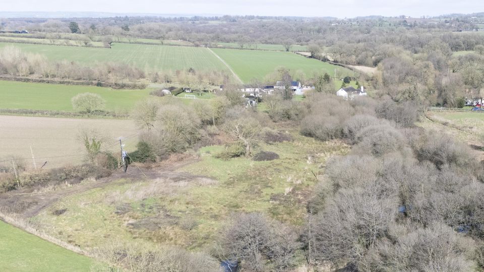 An aerial view of the beaver wetlands area near Cullompton, Devon (Ben Birchall/PA)