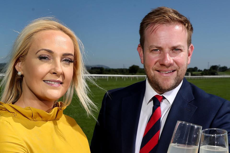 Winning combination: Emma Meehan, Chief Executive of Down Royal Racecourse and Stuart Carson, Director of Sales & Marketing at Rainbow Communications, toast their new sponsorship partnership