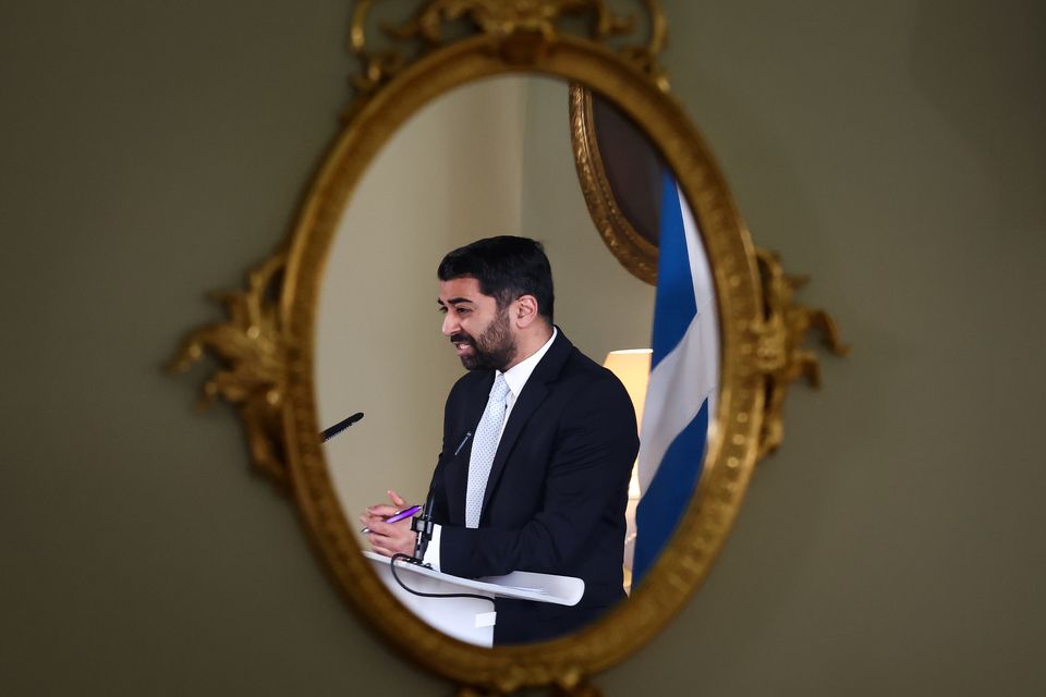 Humza Yousaf now faces a vote of confidence at Holyrood (Jeff J Mitchell/PA)