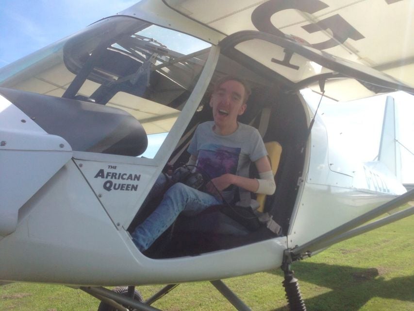 Matthew Monaghan is hoping to land at Aldergrove later this week