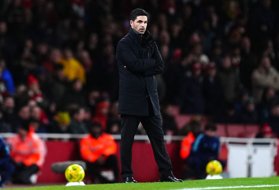 Arteta hailed Arsenal’s character in the Carabao Cup victory (Mike Egerton/PA)