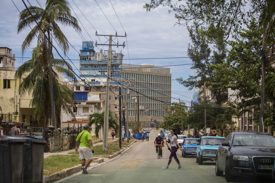 A street that leads to the United States Embassy in Havana, Cuba (AP/Desmond Boylan)