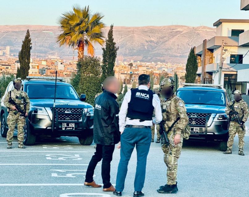 This was the first time the NCA has worked with Asayish (security) agencies in Erbil and Sulaymaniyah to target high-ranking people smugglers (NCA/PA)