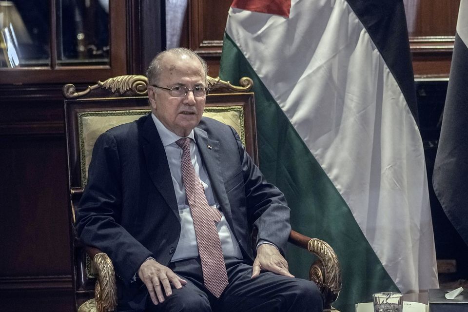 Palestinian Prime Minister Mohammad Mustafa will meet Mr Harris in Munich (Amr Nabil/AP)