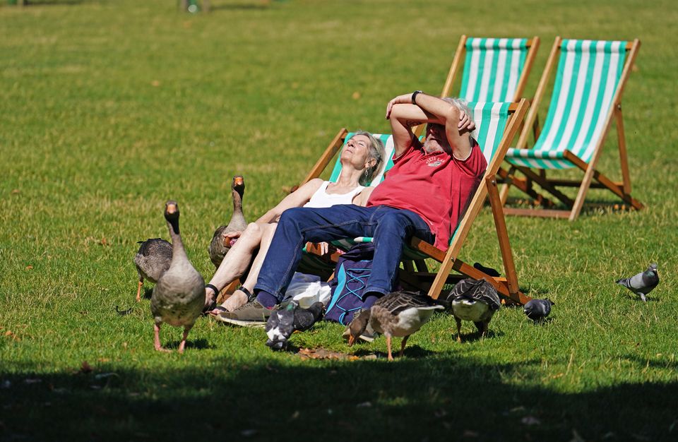 Temperatures are expected to reach 30 to 31C on Tuesday (Jordan Pettitt/PA)