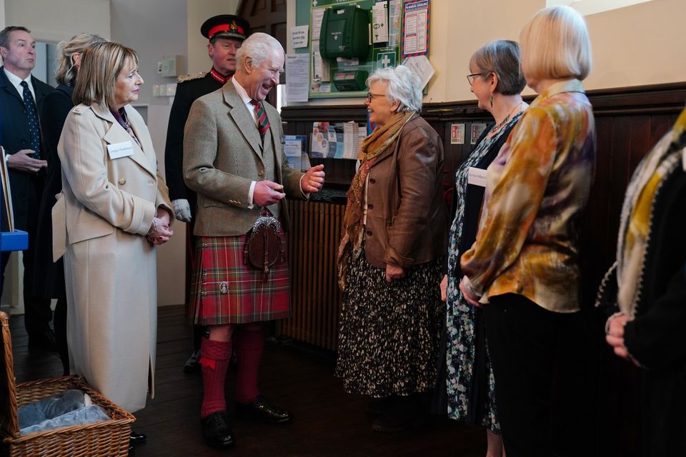 Charles met charity volunteers and staff (Jane Barlow/PA)