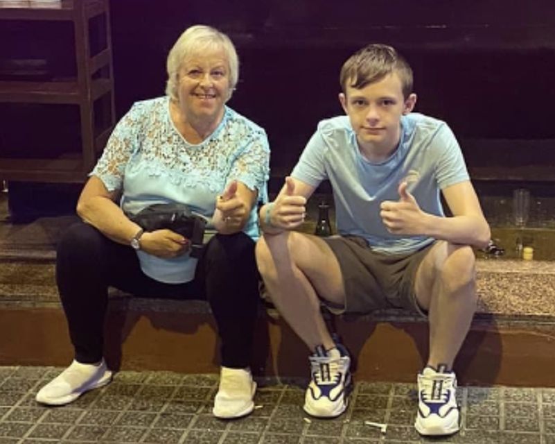 Mason Rist with his grandmother Gail (Avon and Somerset Police/PA)