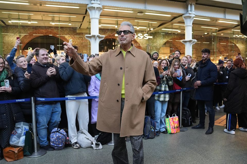 Jeff Goldblum stars as the Wizard of Oz in Wicked (Lucy North/PA)