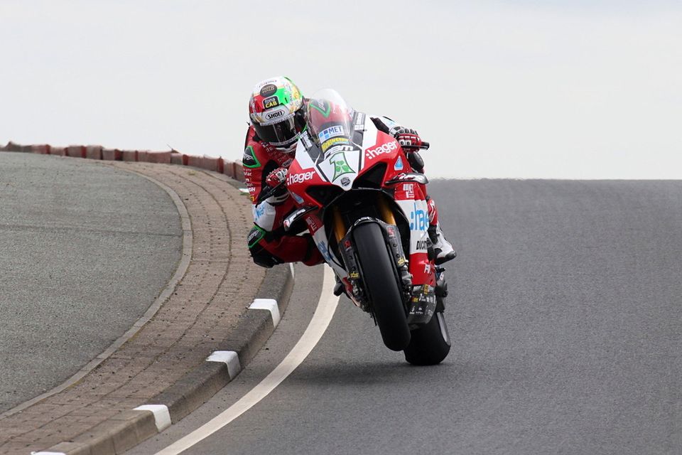 Glenn Irwin set a new lap record at the North West 200