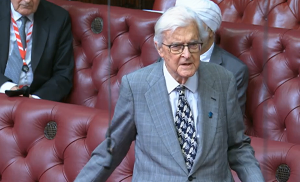 Lord Baker of Dorking addresses the House of Lords (Houses of Parliament/PA)