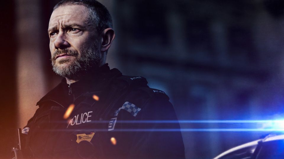 Martin Freeman plays a police response officer in The Responder (Rekha Garton/Dancing Ledge/BBC)