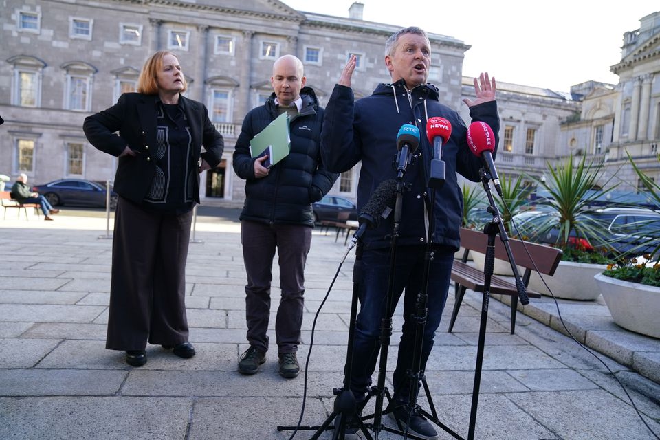 People Before Profit politician Richard Boyd Barrett outside Leinster House (Brian Lawless/PA)