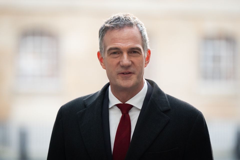 Peter Kyle, Secretary of State for Science, Innovation and Technology arrives at BBC Broadcasting House in London, to appear on the BBC One current affairs programme, Sunday With Laura Kuenssberg (Aaron Chown/PA)