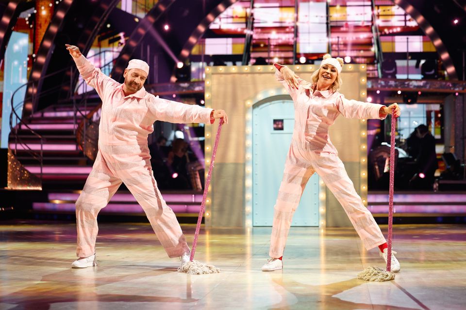 Nick Knowles and Luba Mushtuk performing their Charleston (BBC/PA)