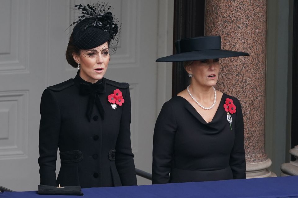 The Princess of Wales attended the recent Remembrance Sunday service at the Cenotaph with the Duchess of Edinburgh (Stefan Rousseau/PA)