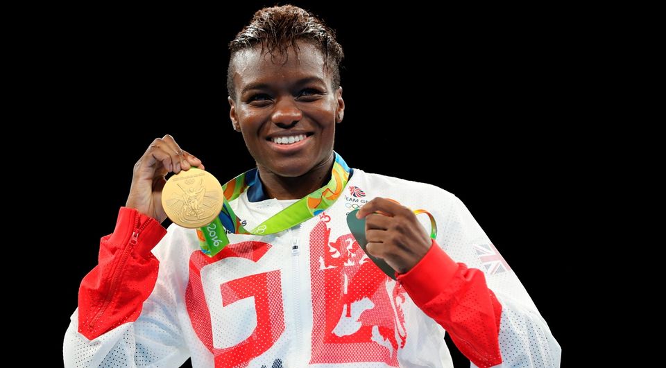 Great Britain's Nicola Adams with her gold medal following victory over France's Sarah Ourahmoune in the women's flyweight final at the Riocentro 6 on the fifteenth day of the Rio Olympics Games, Brazil.  Owen Humphreys/PA Wire