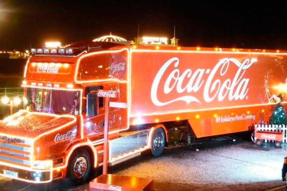 Coca-Cola Christmas Truck (stock image).