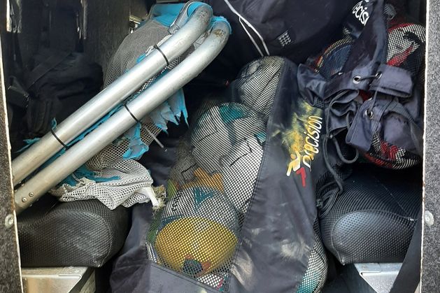 Football equipment returned to west Belfast club after alleged theft