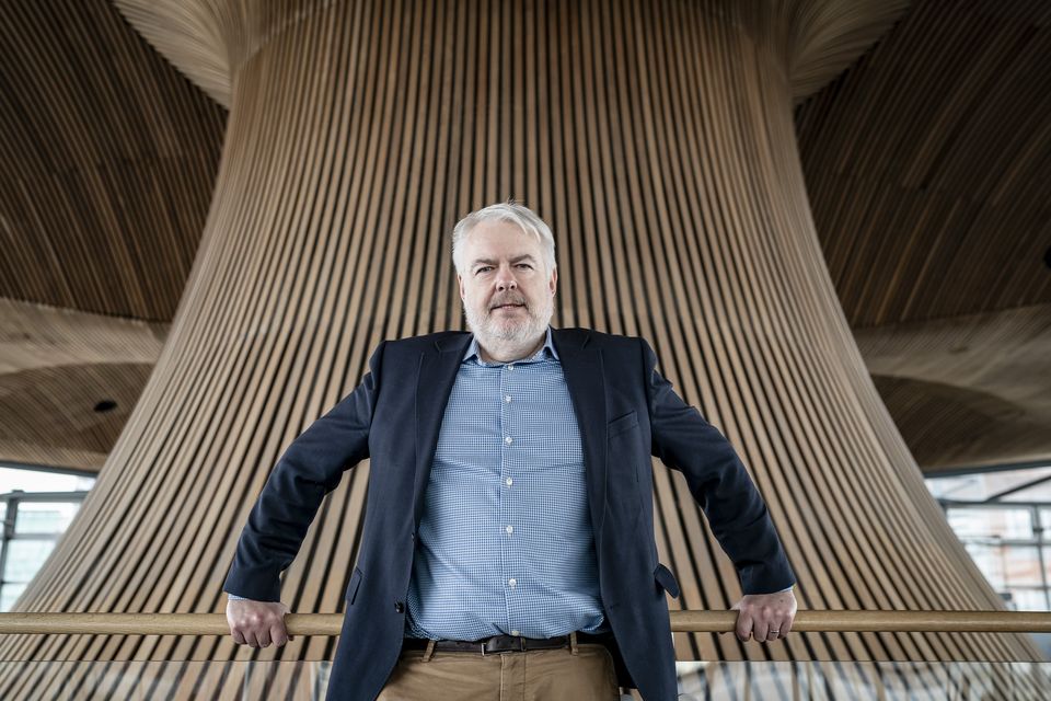 Carwyn Jones inside the Senedd in Cardiff Bay (Ben Birchall/PA)