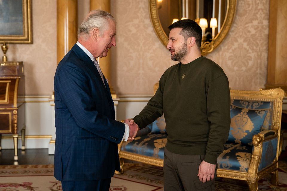 Charles and Mr Zelensky previously met at Buckingham Palace (Aaron Chown/PA)