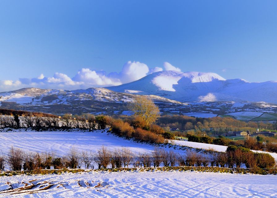 Some wintry showers have been forecast for the area around the Mourne Mountains