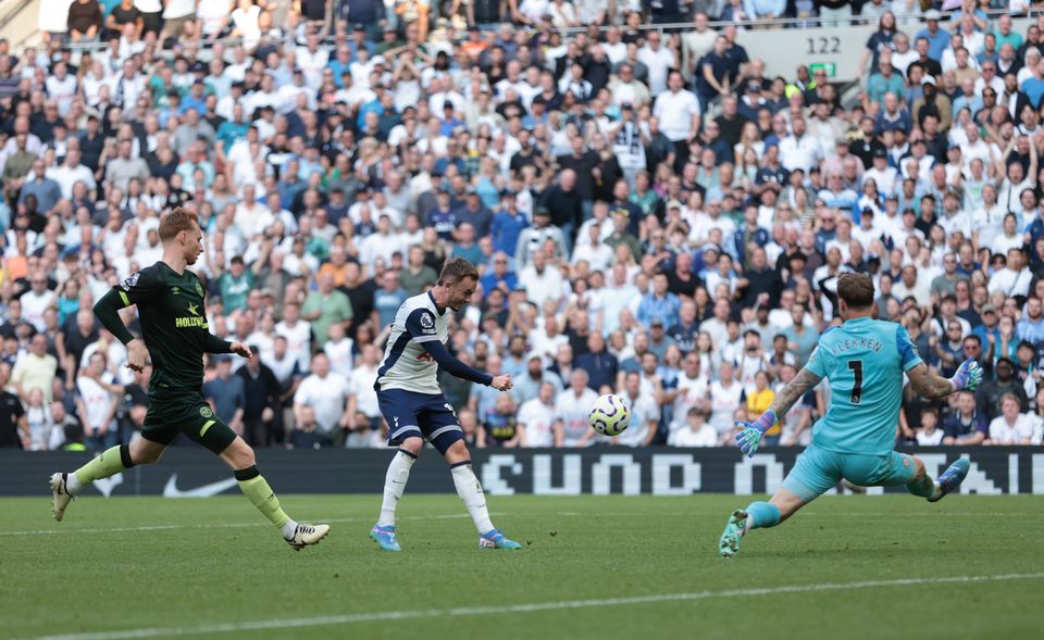 James Maddison (centre) wrapped it up with the third goal (Steven Paston/PA)