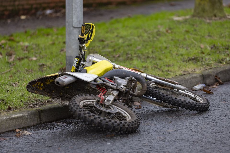 Police deal with scramblers in the Twinbrook area of west Belfast on December 25th 2024 
