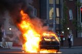 thumbnail: Press Eye - Belfast - Northern Ireland - 11th July  2018 

A car burns in in East Belfast this evening on the Upper Newtownards Road.

It comes after the PSNI issued a notice informing the public that paramilitaries intend to orchestrate serious disorder against police officers on the Eleventh night.

Photo by Kelvin Boyes / Press Eye.