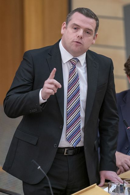 Douglas Ross raised the Wilson family’s concerns during FMQs on Thursday (Jane Barlow/PA)