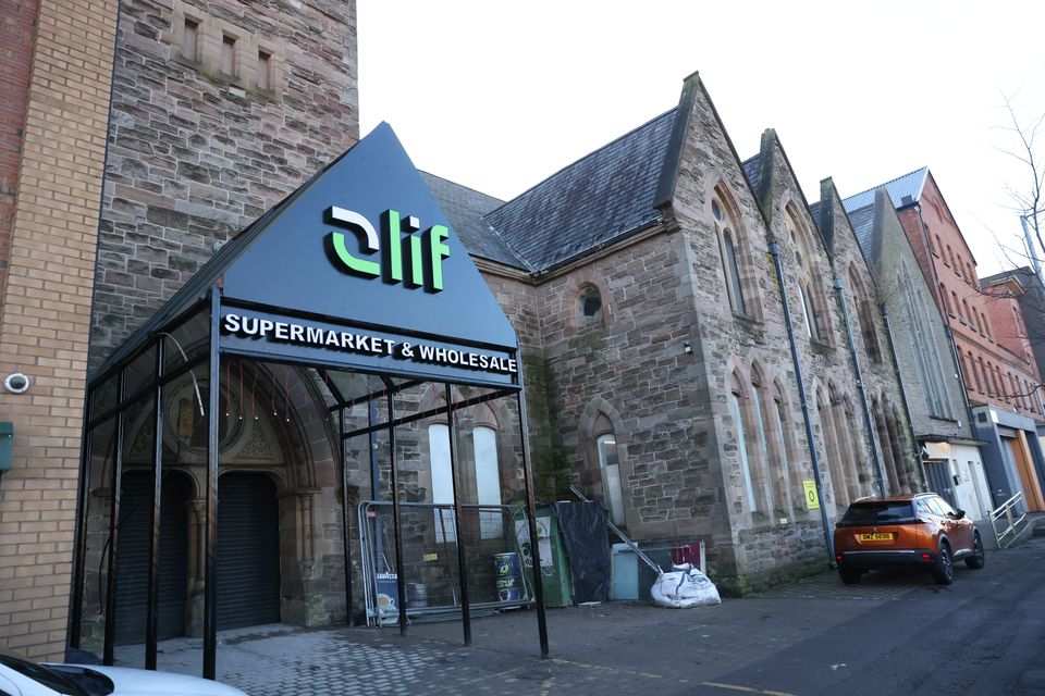 The new Alif Supermarket & Wholesale business in Donegall Pass, south Belfast (Pic: Peter Morrison)