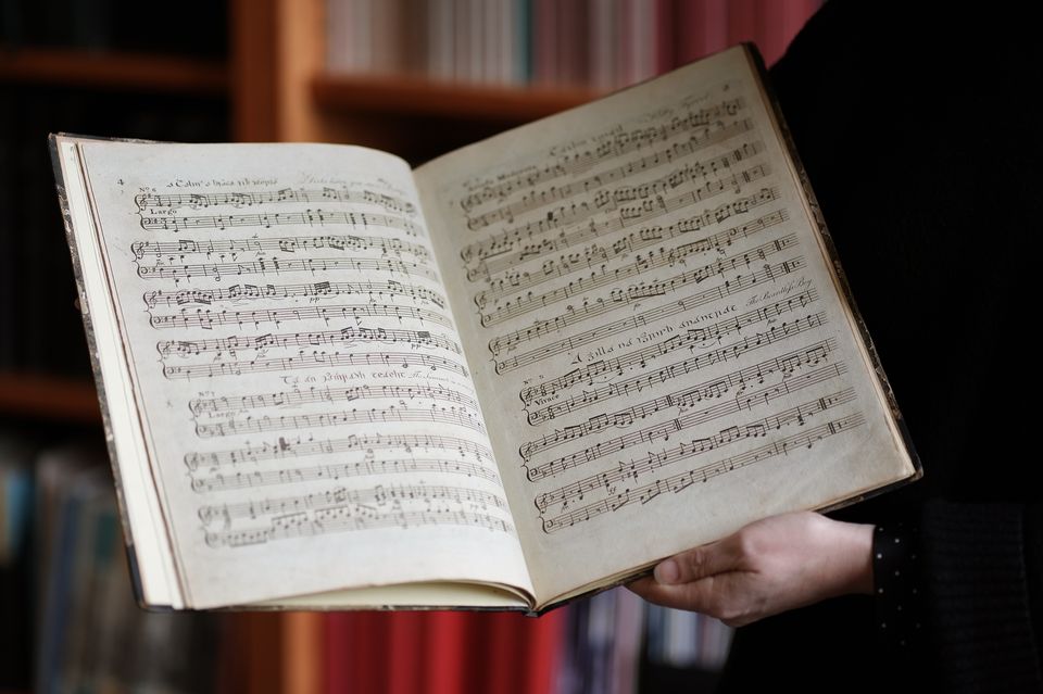 Sheet music at ITMA (Brian Lawless/PA)