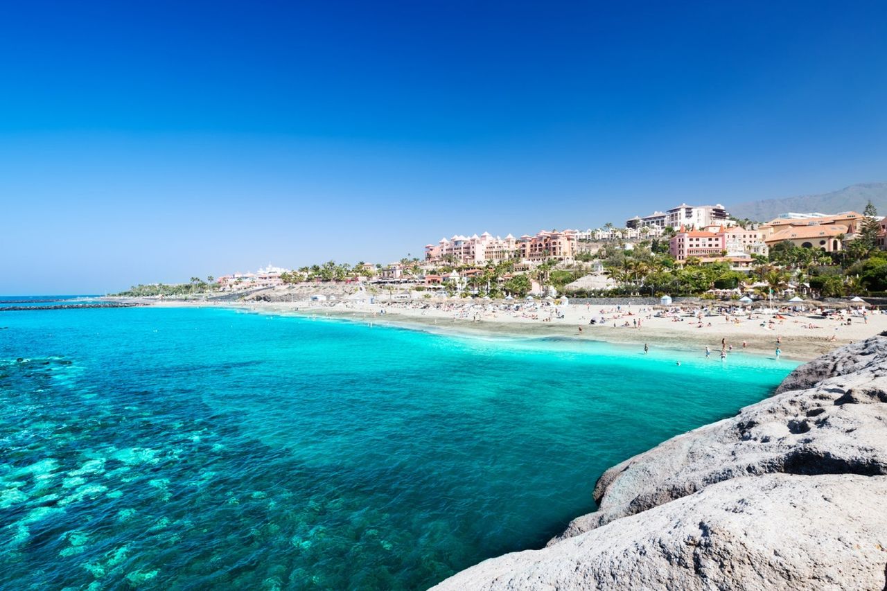 Playa del Duque beach, a place to relax and enjoy