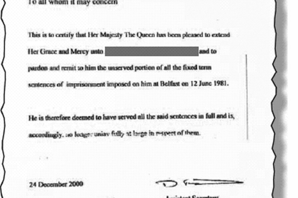 Queen pardoned on the run IRA fugitive BelfastTelegraph