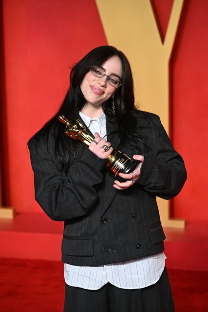 Billie Eilish at the Vanity Fair Oscar Party 2024 (Doug Peters/PA)