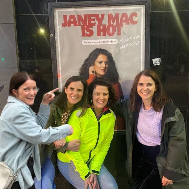 Jane with sisters Claire, Helen and Catherine