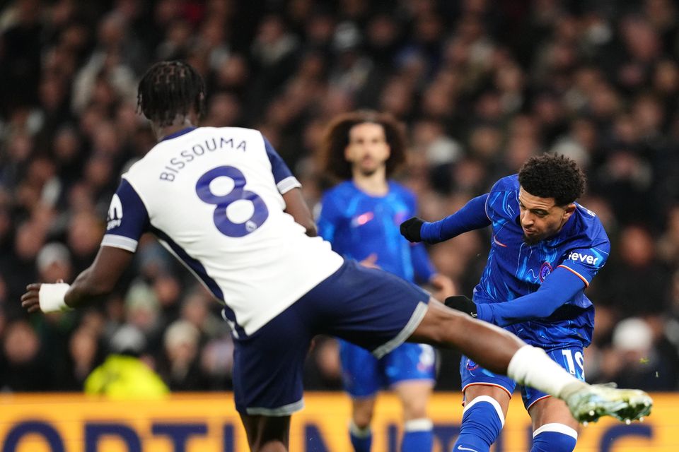 Jadon Sancho kick-started the Chelsea comeback (John Walton/PA).