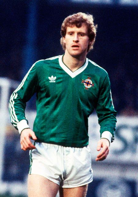 Ian Stewart in action for Northern Ireland