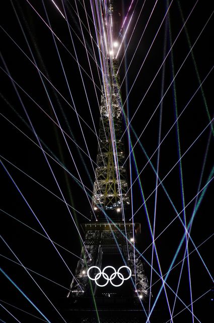 Celine Dion performed at the Eiffel Tower (Mike Egerton/PA)