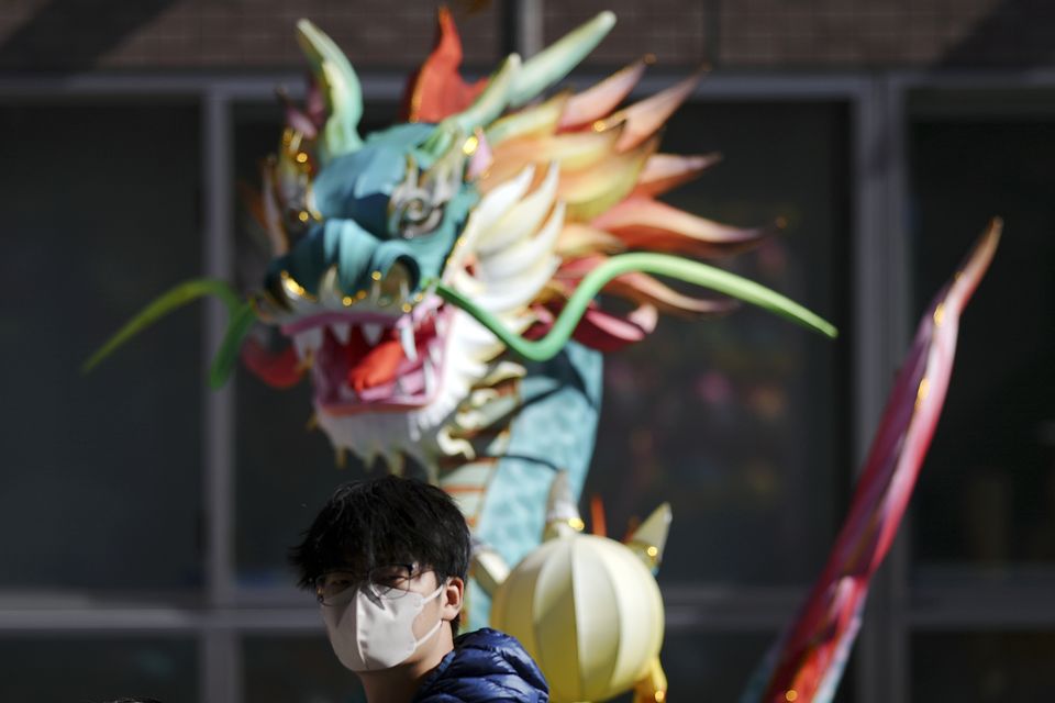 The change marks the end of the Year of the Dragon (Eugene Hoshiko/AP)