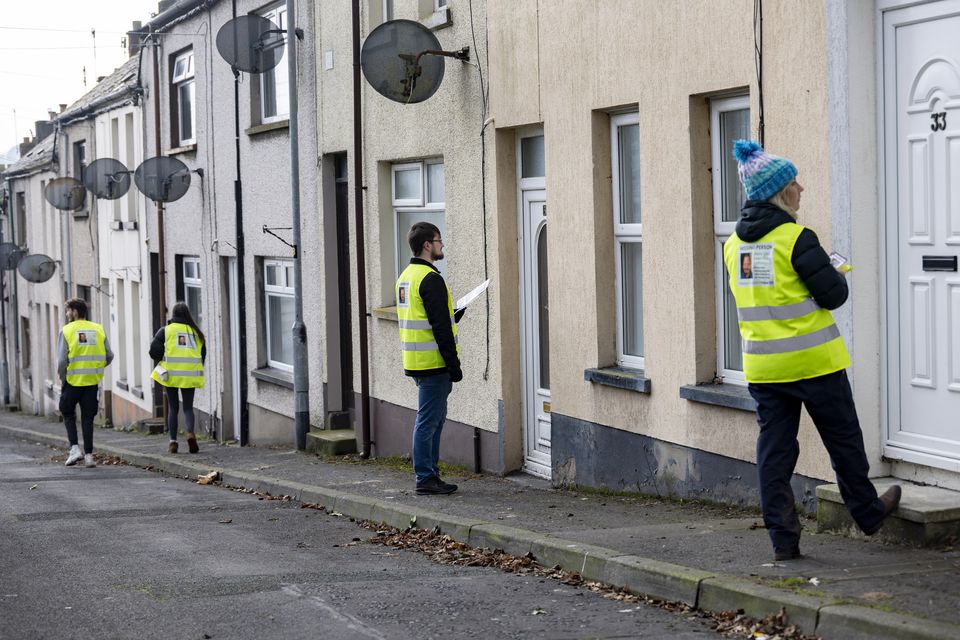 Family and friends of Gary Patterson search Larne three months on from his disappearance on January 19th 2025 (Photo by Kevin Scott)
