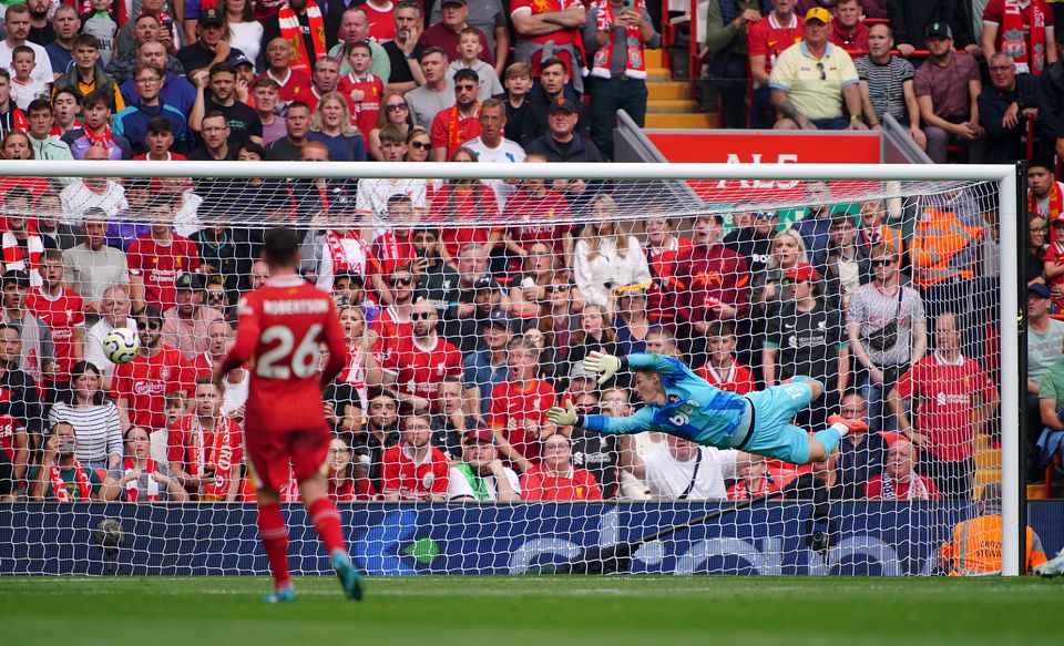 Darwin Nunez netted a stunner at Anfield (Peter Byrne/PA)