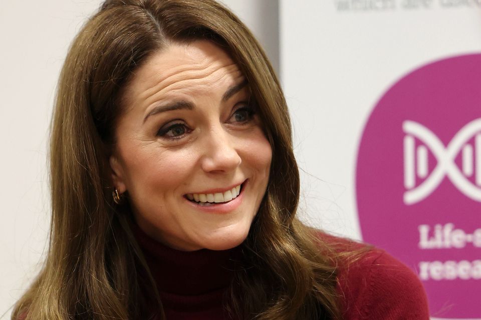 Kate during her visit to the Royal Marsden on Tuesday (Chris Jackson/PA)