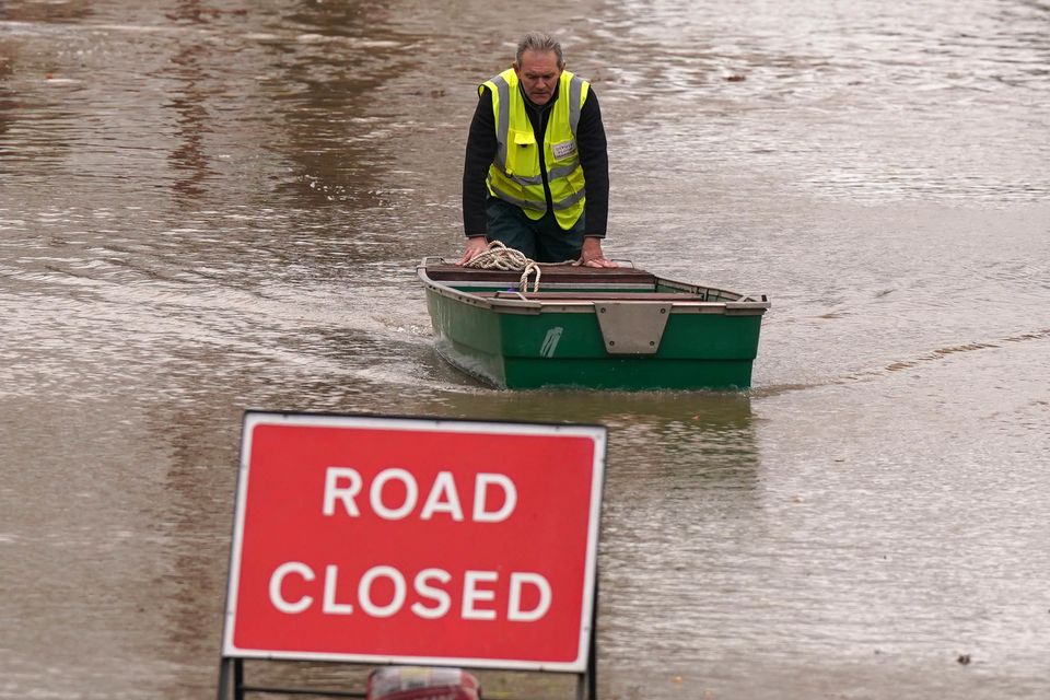 Around 45 flood warnings and 145 flood alerts have been issued across England (Jacob King/PA)