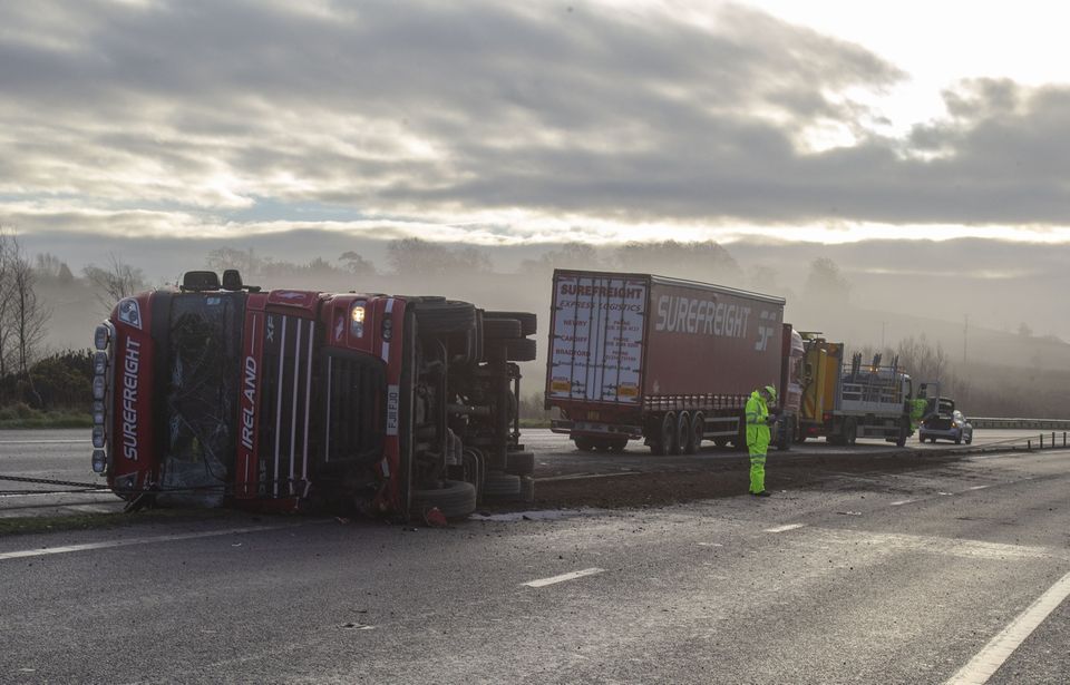 Lorry crash closes A1 dual carriageway for second time in 24 hours