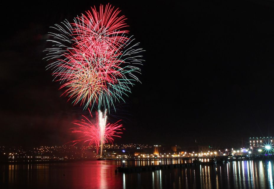 The Derry Halloween carnival and fireworks display on the banks of the River Foyle in Derry city last year. Image Margaret McLaughlin