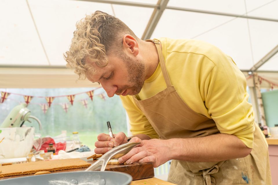 Contestant John on The Great British Bake Off 2024 (Channel 4/Love Productions/Mark Bourdillon/PA)