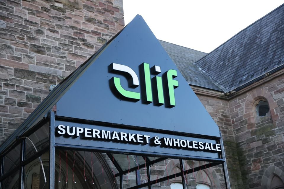 The new Alif Supermarket & Wholesale business in Donegall Pass, south Belfast (Pic: Peter Morrison)