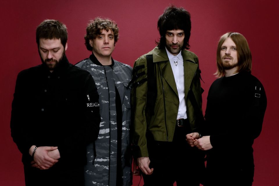 Rock giants: Kasabian have been making music for two decades