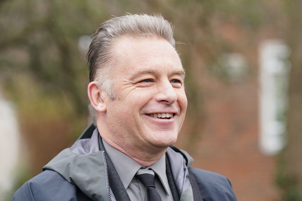 Chris Packham condemned the sentencing of the protesters in a press conference outside court (Jonathan Brady/PA)